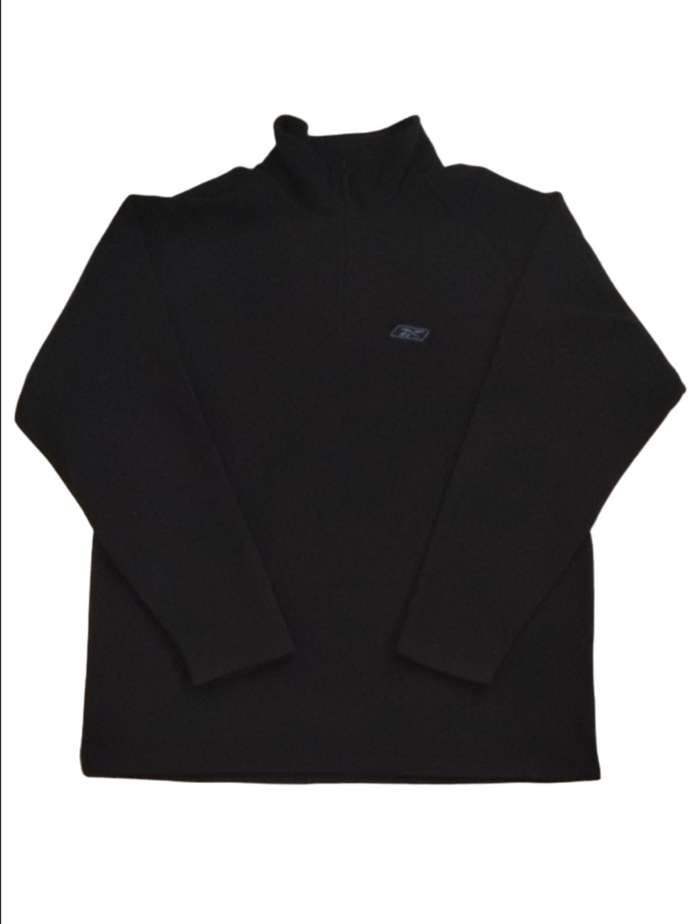 Reebok Black Quarter-Zip Fleece with Blue Logo